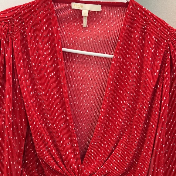 Maje Red Polka Dot top - Picture 3 of 4